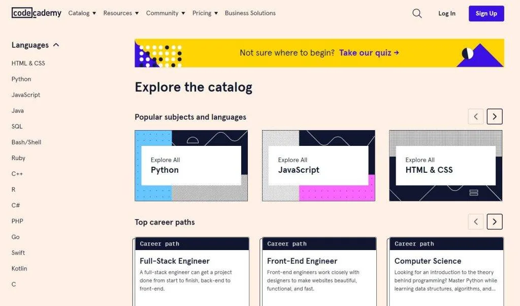 codecademy-навчання
